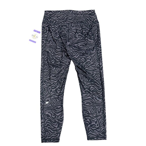 Fabletics M Define Powerhold High Waisted 7/8 Legging Pewter Marble Zebra - Picture 11 of 16